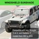 thumbnail image 2 of Protector Solar para Parabrisas ROMASO Jeep Wrangler 1997-2024 Bloqueo UV, 2 of 7