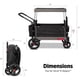 thumbnail image 4 of Folleto de radio Stroller Wagon, plegable, negro, negro, para niños, 4 of 9