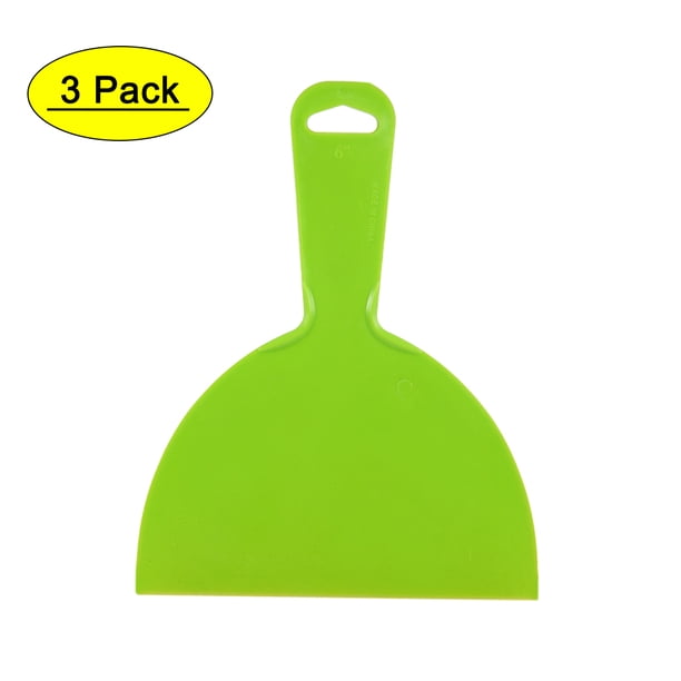 Uxcell 6'' Espátulas de Masilla para Paneles de Yeso Flexibles Desechables Extensor de Plástico Verde 3 piezas