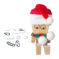 Magideal - Adorno De Muñeco De Madera Con Pies Temblorosos Para Decoración Del Salpicadero Del Coche, Accesorios Interiores Del Coche, Figura De Hombre De Madera Estilo B