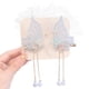 thumbnail image 1 of 2 pares de pinzas para el pelo con borlas de mariposa, pasadores de tela con clip lateral, pinzas para el pelo de mariposa para niña, accesorio para tocado, accesorios de boda para mujeres, niñas y ad, 1 of 7