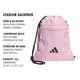 thumbnail image 2 of Mochila adidas Stadium Sackpack pequeña con cordón rosa, 2 of 5