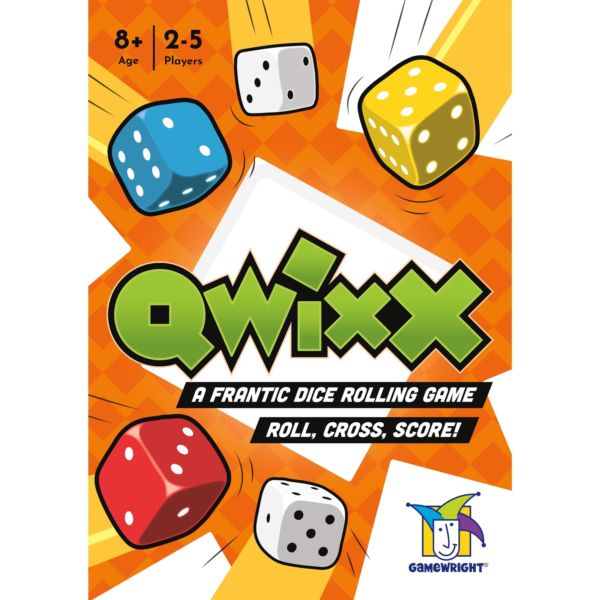 Juego De Dados Gamewright Qwixx Fast Family Con 6 Dados Y Almohadilla