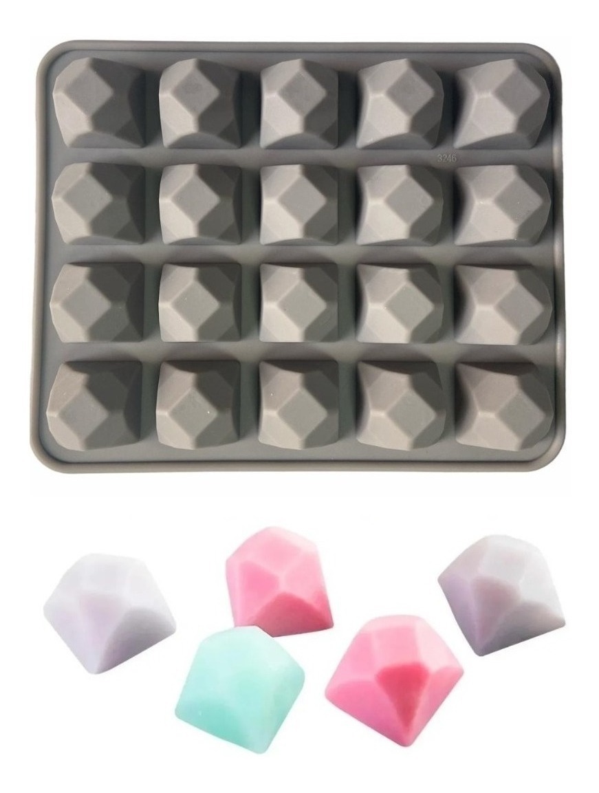 Genérico - Moldes De Chocolate Moldes Silicona Chocolate Diamante
