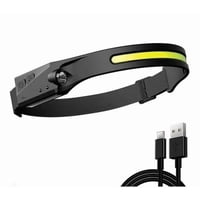 Genérico - Linterna Cintillo Con Sensor Para Uso Frontal Cabeza 1 Tira Color De La Linterna Negro Color De La Luz Blanca Blanco