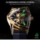 thumbnail image 4 of Reloj mecánico transparente FORSINING Winner con diseño triangular, 4 of 9