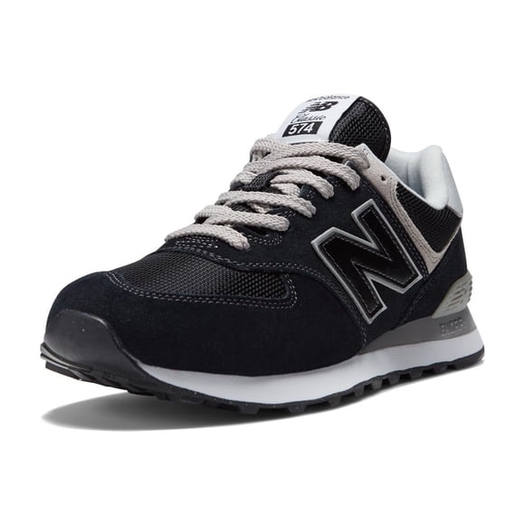 Zapatilla New Balance 574 Core para hombre, color blanco y negro, talla 10