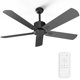 thumbnail image 1 of Ventilador de techo Biukis 132 cm motor DC con control remoto reversible, 5 aspas, 1 of 7