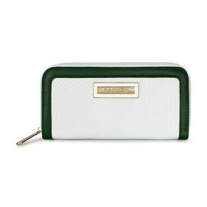 Carven - Billetera Greta Verde-Blanco