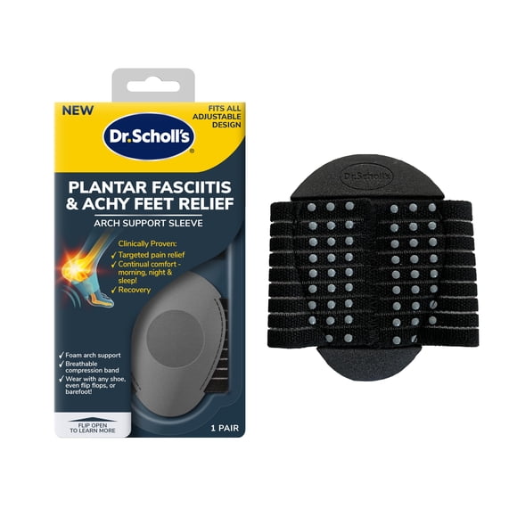 Funda de soporte para el arco, alivio de la fascitis plantar del Dr. Scholl