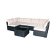 thumbnail image 1 of Juego Terraza rattan pvc seccional U premium crema + mesa de centro, 1 of 2