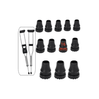 Genérico - 12 Protectora Interior Antideslizante Muleta Puntas Bastón