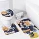 thumbnail image 4 of Haikyuu-theme 4-Piece Shower Curtain Set with Rugs, Waterproof Bathroom Decor Set Includes Bath Mat, U-Shaped Rug, Toilet Lid Cover and Curtain with Hooks, 4 of 6