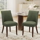 thumbnail image 1 of Sillas de comedor COLAMY Mid Century, modernas, tapizadas, color verde, 1 of 5