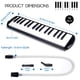 thumbnail image 4 of Air Piano Melodica De 32 Teclas Con Doble Tubo Y Funda Color Negro, 4 of 8