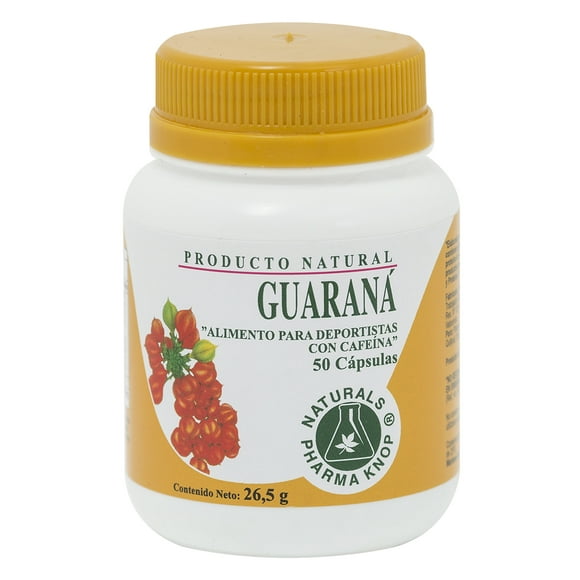 Guarana 430 mg x 50 Cápsulas - Pharma Knop
