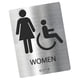 thumbnail image 4 of Placa De Letrero De Baño, Letrero De Baño Moderno Para Hombres Y Mujeres, Estilo De Baño De Negocios B, 4 of 5