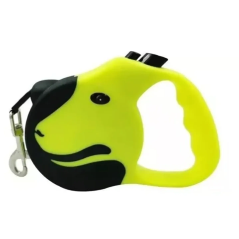 Genérico - Correa Retráctil Con Botón De Frenado Perros Mascotas 3Mts