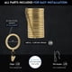 thumbnail image 4 of Anillos Para Cortinas Blashome Luxury Metal Con Insertos De Nailon 18 Unidades, 4 of 7