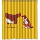 thumbnail image 1 of Cortina de ducha con diseño de gallo y gato, divertida cortina de baño con ganchos, tamaño 66 x 72 pulgadas, 1 of 3