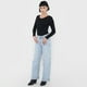 thumbnail image 4 of Jeans Mujer Extra Wide Leg Fit Full Length Azul Claro Corona, 4 of 5