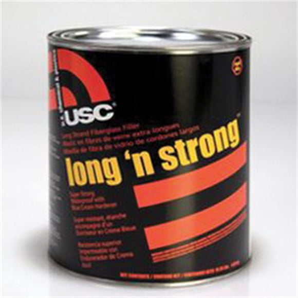 Masilla De Fibra De Vidrio Long N Strong De 1 Cuarto Resistente Al Óxido E Impermeable