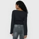 thumbnail image 2 of Blusa Mujer Manga Larga Campana Print Negro Corona, 2 of 5