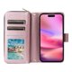 thumbnail image 4 of Funda Cartera con Cremallera y Correa para iPhone 15 Pro Soporte y Tarjetero Oro rosa, 4 of 6