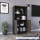 thumbnail image 2 of Living Combo Biblioteca 2 Puertas Home Office Negro - Coñac, 2 of 14