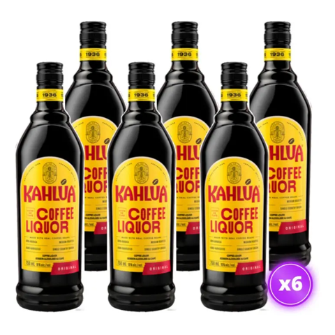 6X Kahlúa Licor De Café - 750Ml