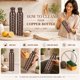 thumbnail image 3 of Juego de 3 botellas de cobre de 950 ml The Wooden Town + cepillo, 3 of 9