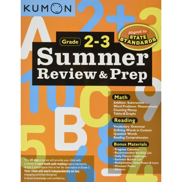 Book Kumon Publishing North America Summer Review, grados 2 a 3