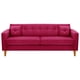 thumbnail image 1 of Sofa New Retro 3CG Felpa 04 Burdeo, 1 of 6