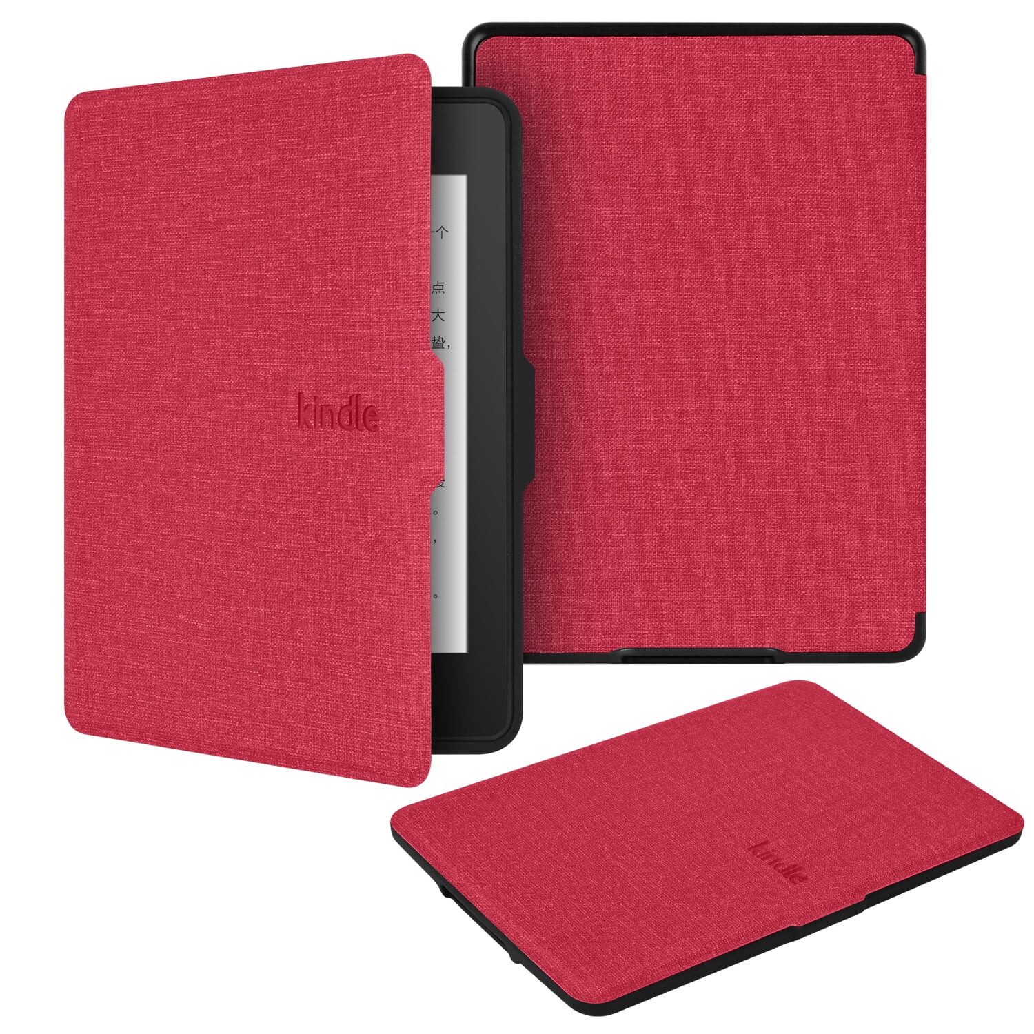 Funda Gangxun De Tela Con Carcasa Suave Tpu Para Kindle Paperwhite4 – Modo Automático, Antigolpes, Diseño Ligero