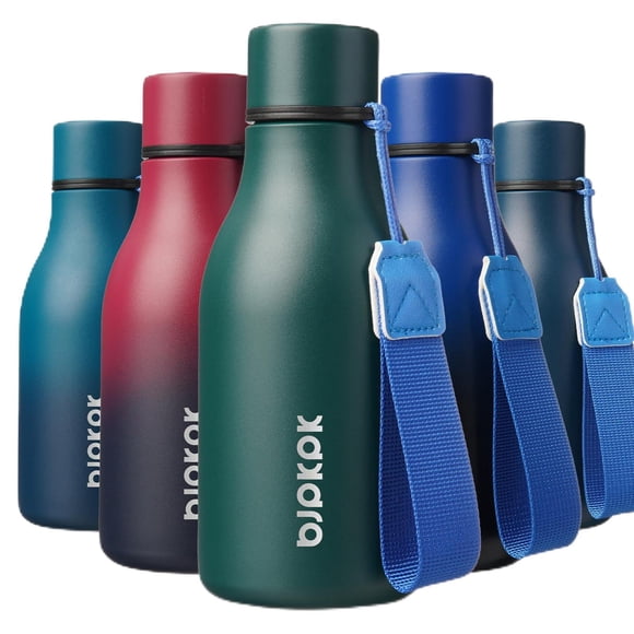 Botella De Agua Aislante De Acero Inoxidable De 350 Ml Color Verde Militar