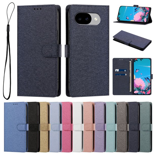Cartera Protectora para Google Pixel 11A con Soporte, Azul Marino