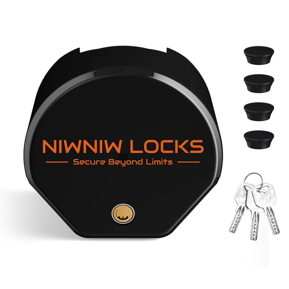 Cerradura para enganche de remolque NiwNiw 1-7/8\", 2\" y 2-5/16\" negra