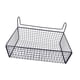 thumbnail image 2 of Organizador de cestas de almacenamiento colgante para mesita de noche, fácil instalación, 36,6 x 14,9 x 14,9 cm, estante de metal junto a la cama y li Negro sin ganchos, 2 of 5
