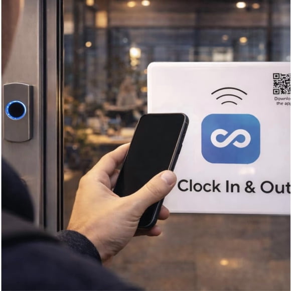 Etiqueta NFC para Registro de Entrada y Salida 2 Paquetes Duradera
