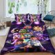 thumbnail image 2 of Cinco Noches en Freddy's Conjunto de sábanas temático, trío de piezas, cómodo y amigable con la piel, diseño único, regalo de decoración para el hogar para familiares, amigos y fans, 90 cm * 190 cm, 2 of 6