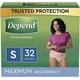 thumbnail image 1 of Ropa interior para incontinencia Depend Fit-Flex para mujer, talla pequeña, de 24 a 30 pulgadas, 1 of 8