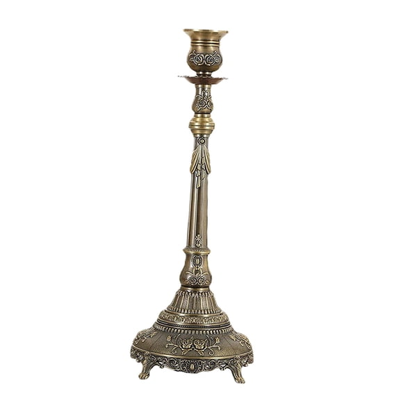 Candelabro De Metal Para Regalos, Candelabro De Pilar Para Chimenea, Banquete, Navidad, 1 Cabeza