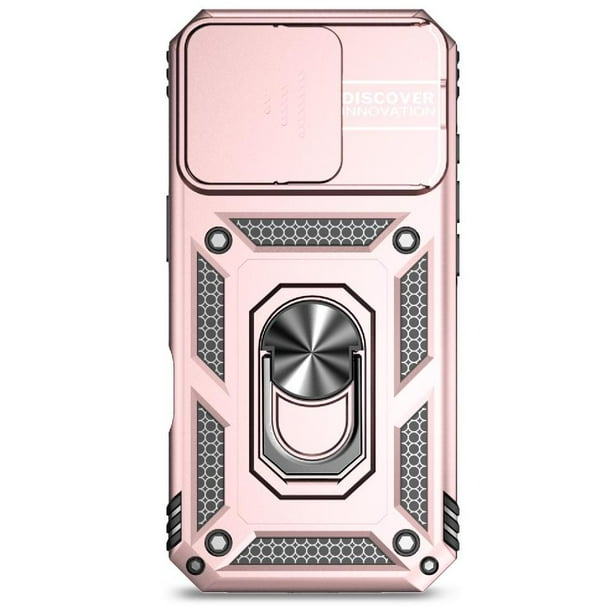 Estuche GANGXUN para iPhone 16 Pro, soporte giratorio 360°, estilo mecánico y magnético