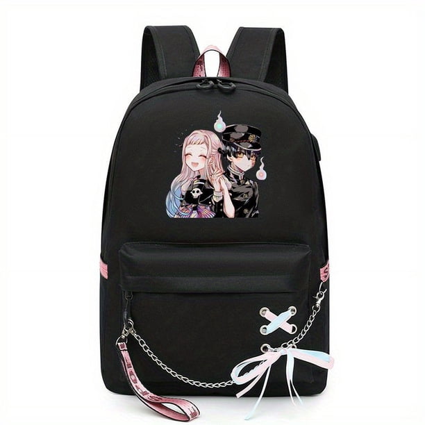 1pc Cute Cartoon Girl Pattern Backpack, Unisex Bag, Students Schoolbag Backpack, Cute Cartoon Bookbag Laptop Bag Travel Rucksack Outdoor Bag