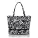 thumbnail image 3 of Quilted Travel Tote Bag For Women, Paisley Flower Padded Shoulder Bag, Carry On Weekender Bag With Shoes Compartment, 3 of 3