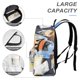 thumbnail image 4 of Renacido-theme Backpack, Campus style schoolbag Bookbag with Adjustable Shoulder Straps And Large Zip Compartment, Unisex Travel Bags.42x30x15cm, 4 of 6