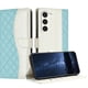 thumbnail image 1 of Funda Tipo Cartera Acolchada para Samsung Galaxy S23 con Bloqueo RFID Ranuras y Correa Verde, 1 of 5