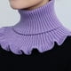 thumbnail image 1 of Stylish Hand-Knitted High Collar Detachable Dickey Collar for Women - Turtleneck Look!, 1 of 5