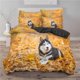 thumbnail image 1 of Husky Dog Leaves Animal Print Quilt Duvet Cover Set Bed Linen Pillowcase3-Piece Bedding Set, 1 of 5