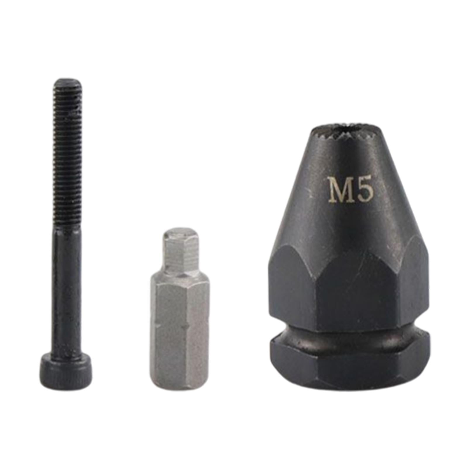 Magideal - Adaptador Eléctrico De Para Tuercas De Remache M3 A , Accesorios Para Herramientas, Accesorio De Taladro De Remache, Mandril De Material Acero De M5
